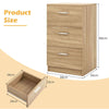 Bedroom Space-saving Night Chest of Drawers-Natural
