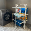 Electric Heated Clothes Airer With Cover 3 Tier Dryer Rack Indoor Foldable Horse