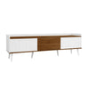 TV Stand TV Unit Sideboard Cabinet 160 cm 2-Doors 2 Drawers Modern Design White