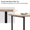 Rectangular Kitchen Dining Table Wooden Table 4-6 Seats Family Party Table White