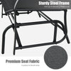 Costway 2-Person Patio Swing Glider Bench Outdoor Glider Loveseat Chair