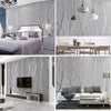9.5m Non-woven Wallpaper Living Room Bedroom Wall Paper Roll Grey Forest Effect