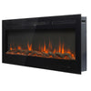 40 INCH BLACK RECESS INSERT FIRE WALL MOUNTED ELECTRIC FIREPLACE GLASS 1020 x550