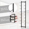 Costway Wall Mounted Wine Rack Hanging Wine Storage Display Rack for 9 Bottles