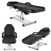 Hydraulic Massage Table Adjustable Beauty Salon Recliner Bed Chair White Base