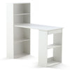 Computer Desk Bookshelves Workstation Corner Study Table Storage Combo