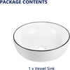 Bathroom Cloakroom Vanity Ceramic Wash Basin Sink Countertop / Wall Mount Modern