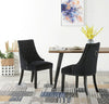 Velvet Dining Chair with Door Knocker Ring Windsor Dressing Room Chair 1/2/4/6