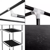 Portable Fabric Canvas Wardrobe Clothes Hanging Rail Shelves Storage Cupboard UK