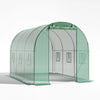Walk-in Tunnel Greenhouse Gardening Planting Shed Door Window Vents Polytunnel