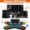 Electronic Drum Set for Kids, Uverbon Roll-Up Drum Kit with 9 Colorful Pads, 10