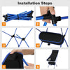 1/2x Folding Camping Chair Lightweight Portable Outdoor Fishing Chair with Bag