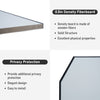 90x40CM Urinal Partition Divider Screen Toilet Public Health Partition Privacy