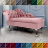 Chaise Lounge Chesterfield Sofa Pink Accent Chair Lucian Tufted Longue