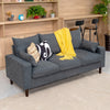 Panana Linen Fabric 2 & 3 Seater Sofa Couch with Wood Legs 3 Colours