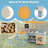 Mud Kitchen Play Kitchen with Kids Picnic Table & Kitchenware-Grey