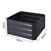Galvanized Outdoor Garden Raised Baskets Vegetable/Herb/Flower Grow Bed Planter