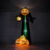 9FT 8FT Pumpkin Ghost Inflatable Halloween Decoration w/ LED Lights Accessories