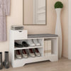 Shoe Storage Bench Cabinets Shoes Rack with Drawer,Cushion,Shelf Hallway Organis