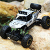Remote Control Silver Monster Truck Big Wheel RC Cars Electric Car 4WD Kid Toy