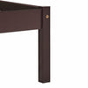 Bed Frame Dark Brown Solid Pine Wood 160x200 D7K2
