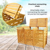 Wheelie Bin Storage Triple Wooden Store Outdoor Garden Cupboard Dustbin Shed