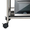 3 Tiers Storage Racks Holders ABS Stainless Steel Trolley with Wheels Kitchen