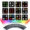 Newest LED Moving Laser Projector Light Snowflake Outdoor Lamp UK