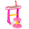 31-Key Piano w/Stool Set for Kids Toddler’s Electronic Keyboard-Pink