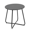 Round Side Coffee Table Tray Sofa Desk LivingRoom Night Stand End Metal Console