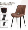 NEW Faux Leather PU Padded Dining Chairs Kitchen Dining Room Chair Set Family UK