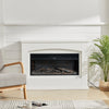 34inch Electric Fireplace Surround Suite Fire Heater with 7 Color LED Mood Light