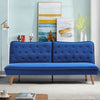 Large Upholstered Sofa Bed Velvet Tufted Recliner Loveseat Couch Sofabed Sleeper
