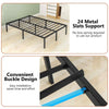 Heavy Duty Metal Platform Bed Frame King Size with Under Bed Storage