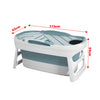 Folding Portable Bathtub Bath Tub Adult Child Warm Spa Sauna Soaking Barrel&Lid
