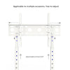 Elegant White TV Floor Stand Flat Panel Screen Adjustable TV Mount Bracket Displ