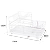 Kitchen Dish Rack Drainer Plate Bowl Draining Holder Drip Tray Sink Drying Stand