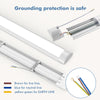 8X 5FT LED Strip Light Batten Tube Light Office Shop Garage Ceiling Lamps 6500K