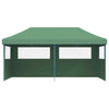 Foldable Party Tent - with 3 Sidewalls Green N2W7