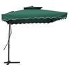 2.5M Garden Parasol Outdoor Patio SunShade Umbrella Cantilever+Weight Squar Base