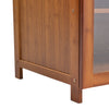 Bamboo Shoe Storage Cabinet Rack Stand Cupboard Clear Doors Hallway Tidy Unit UK