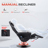 Massage Gaming Chair, Swivel Racing Gaming Recliner with Retractable Footrest