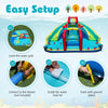 Kids Jumping House Inflatable Double Water Slide Park(Blower Excluded)