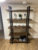 Large Industrial Bookcase Wood Vintage Heavy Duty Storage Unit Display Bookshelf