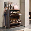 Shoe Rack Shoe Storage Cabinet Wooden Stand Cupboard Unit 2 Drawers Organiser UK