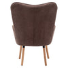 Retro Patchwork Butterfly Wing Back Armchair Single Sofa Lounge Chair+ Footstool