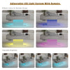 High gloss Coffee Table with RGB LED Lights Living Room Cocktail Sofa Table Grey