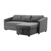 Lounge Sectional Sofa Set Living Room Chaise Couch 4 Seater w/ Storage Ottoman