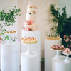 Metal Cylinder Plinth Pedestal Wedding Cake Dessert Flower Display Stand Party