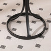 Modern 50cm Round Coffee Table with Pedestal Base Sofa Side Tea End Tables Black